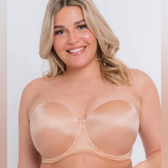 NEW Curvy Kate Smoothie Strapless Bra Sz 38G (UK 38F) In Latte Beige - Picture 2 of 8